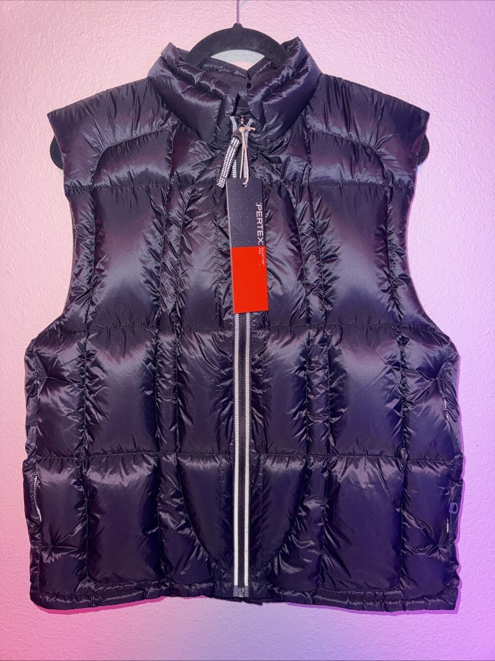 Adidas EQT EQUIPMENT PERTEX VEST DOWN FILLED LIGHT WEIGHT VEST BLACK FULL ZIP M